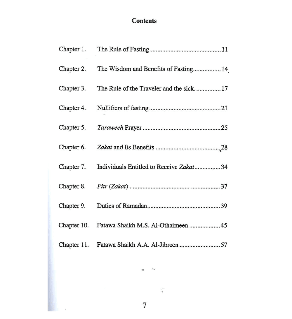 Fatawa on Fasting Zakat & Traweeh