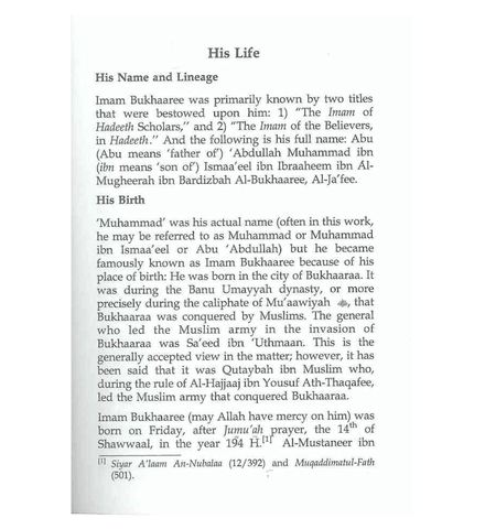 The Biography of Imam Bukhaaree The Biography of Imam Bukhaaree