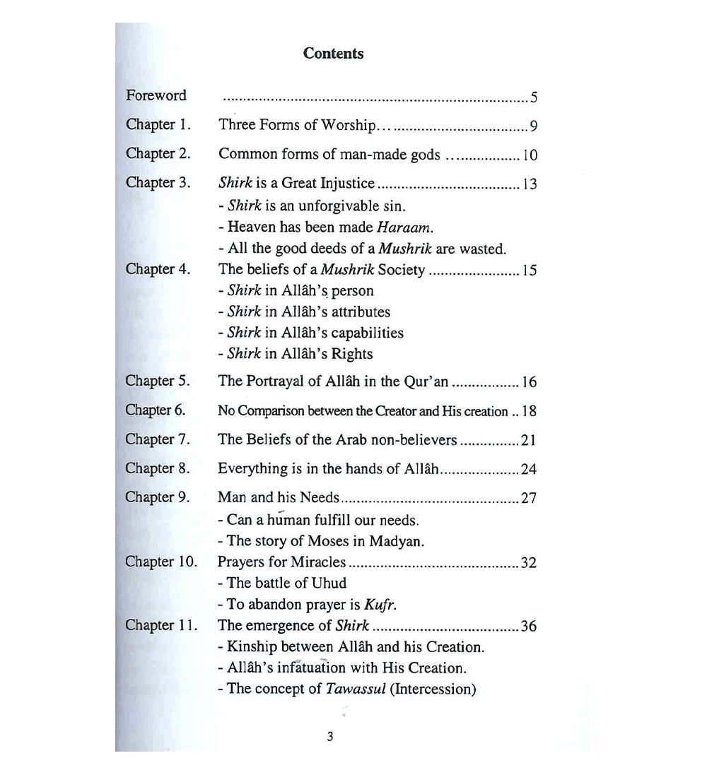 The Many Shades of Shirk