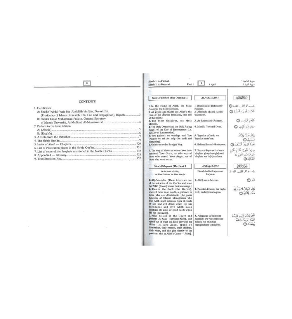 Noble Quran with Transliteration in Roman Script (White Paper), 9789960740799 Noble Quran with Transliteration in Roman Script (White Paper), 9789960740799