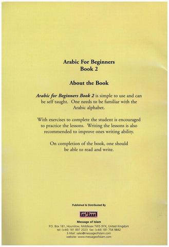 Arabic For Beginners Book 2 Arabic For Beginners Book 2
