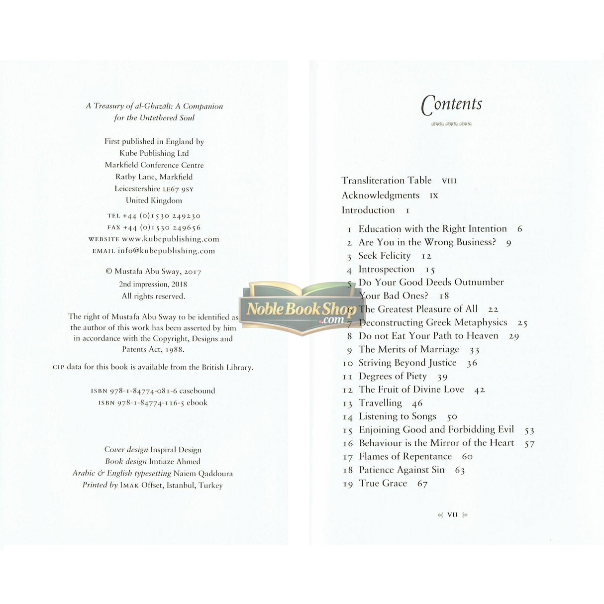 A Treasury of Ghazali (Treasury in Islamic Thought and Civilization)