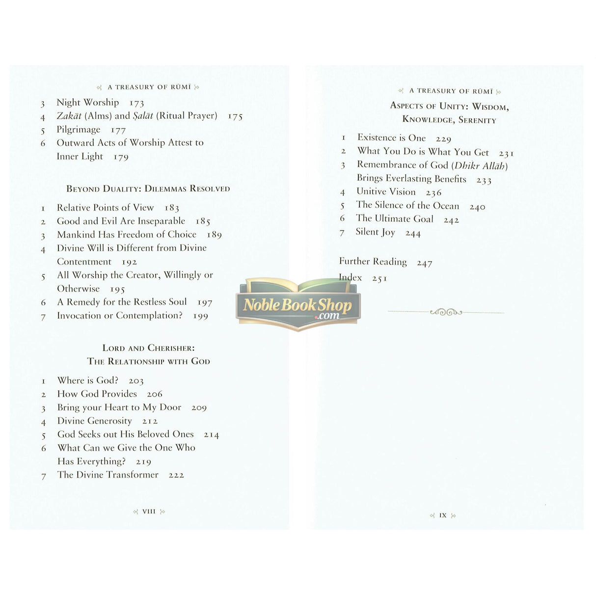 A Treasury of Rumi's Wisdom (Treasury in Islamic Thought and Civilization)