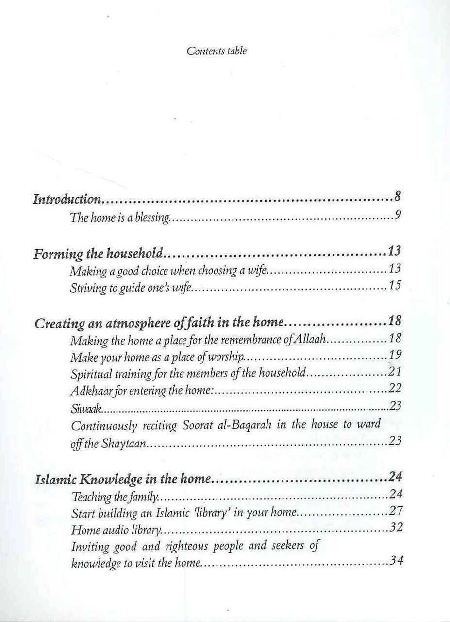 Advice on Establishing an Islamic Home - NobleBookshop