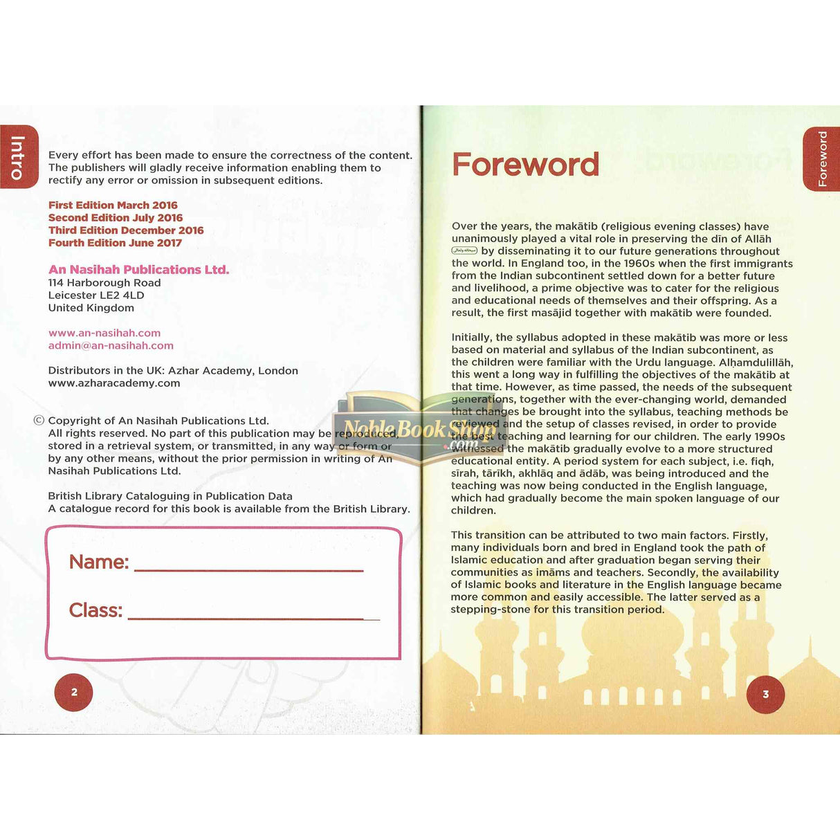 Islamic Curriculum Coursebook 1