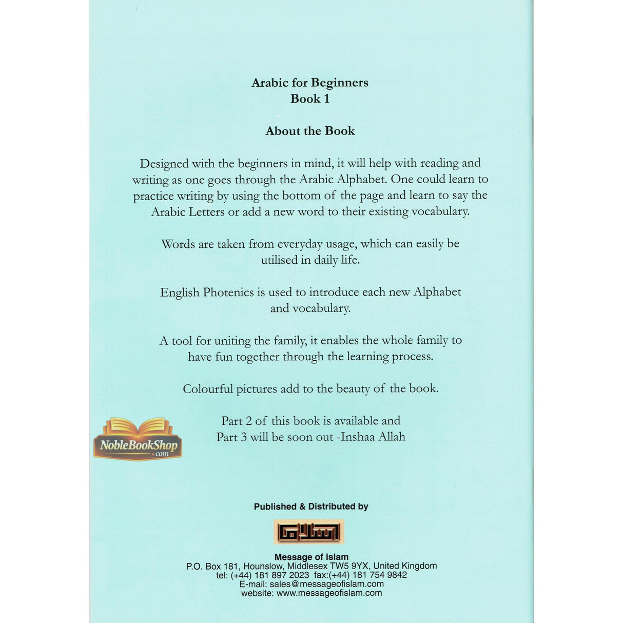 Arabic For Beginners Book 1