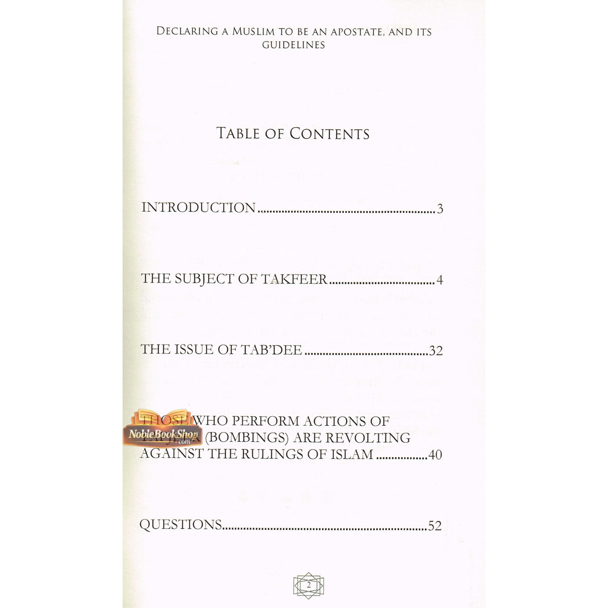 Declaring A Muslim To Be An Apostate & Its Guidelines