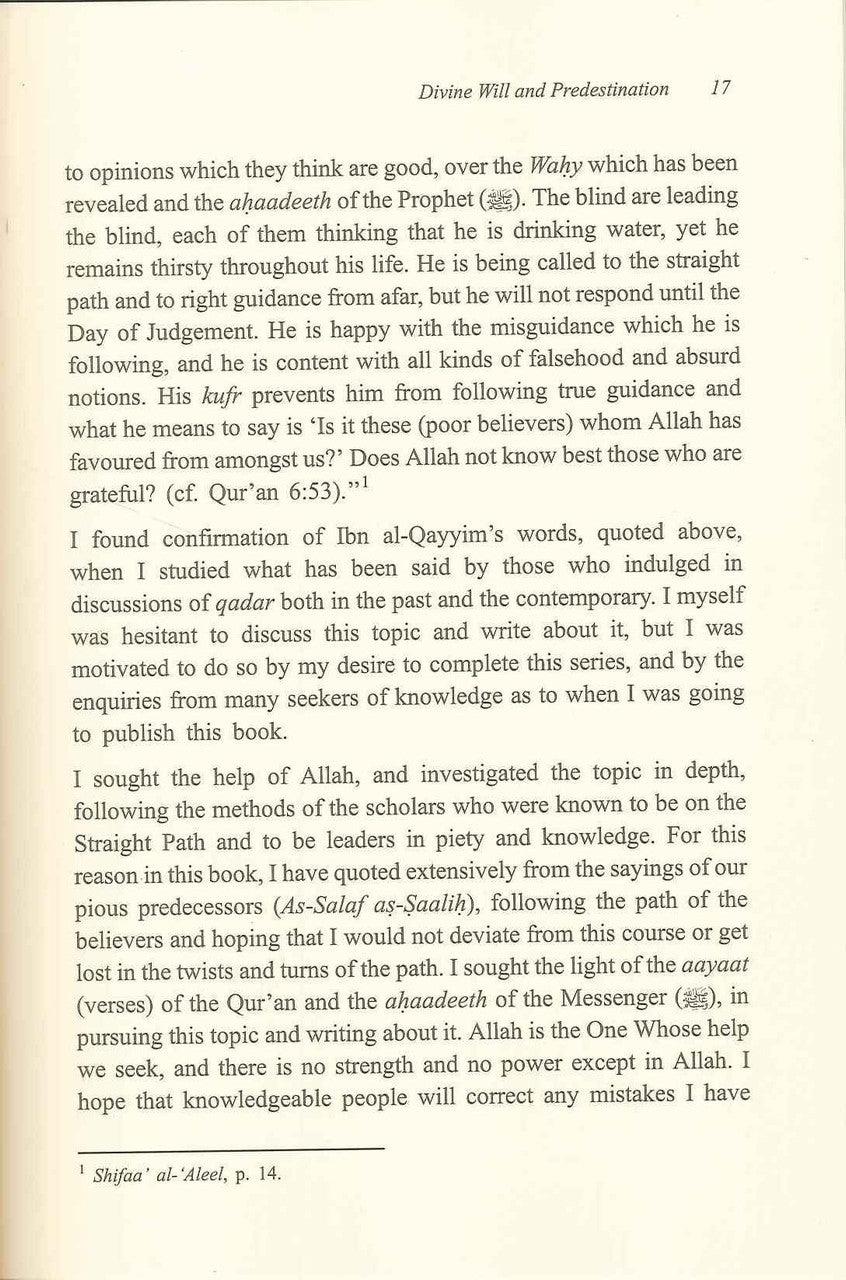 Divine Will and Predestination : Islamic Creed Series 8 - NobleBookshop