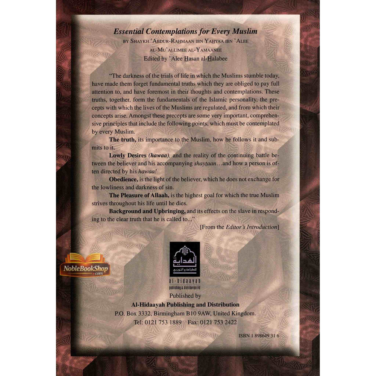 Essential Contemplations For Every Muslim