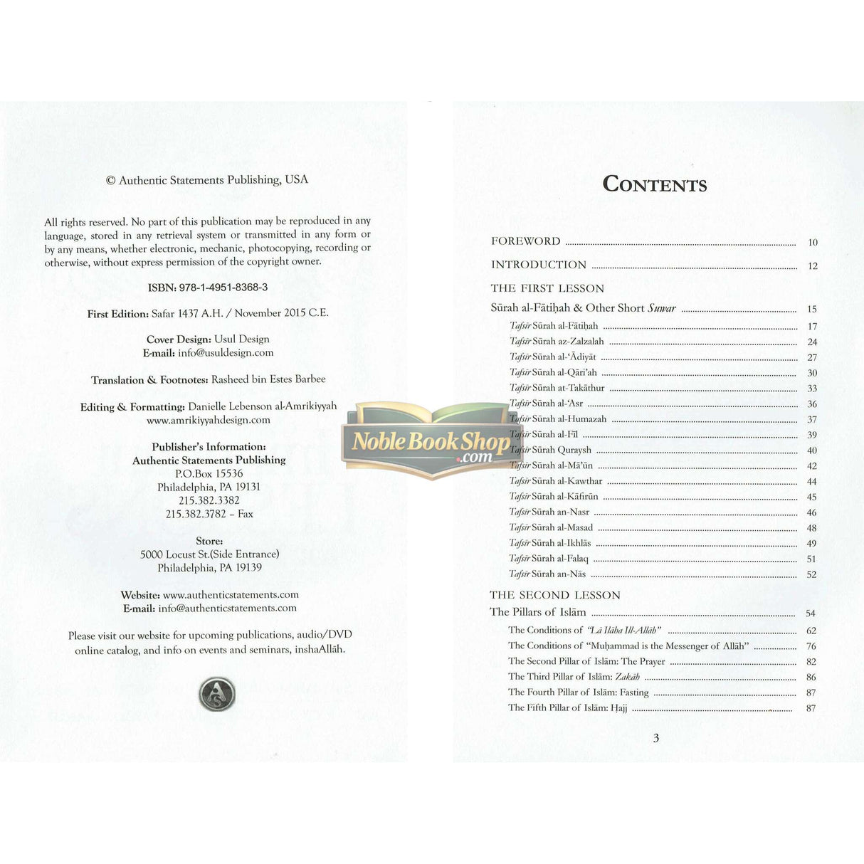 Explanation of Important Lessons For Every Muslim