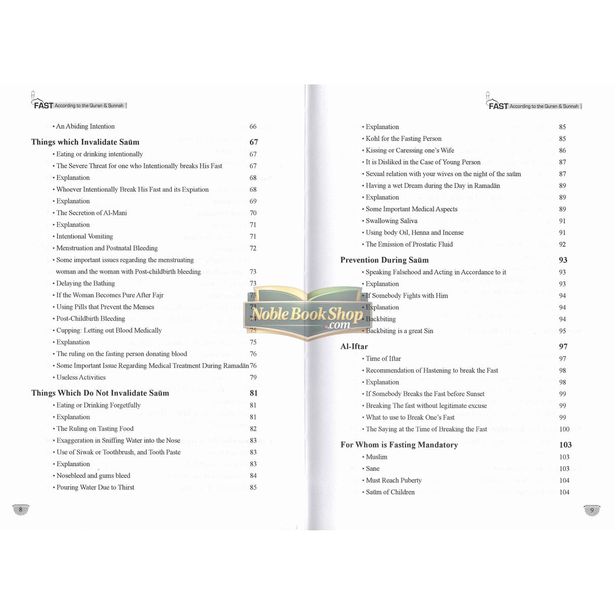 Fast According to the Quran & Sunnah