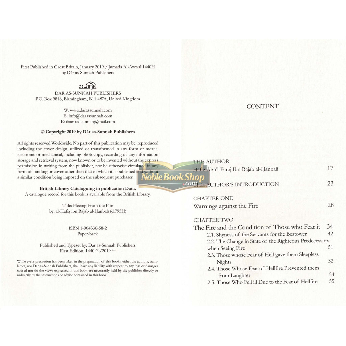 Fleeing from the Fire