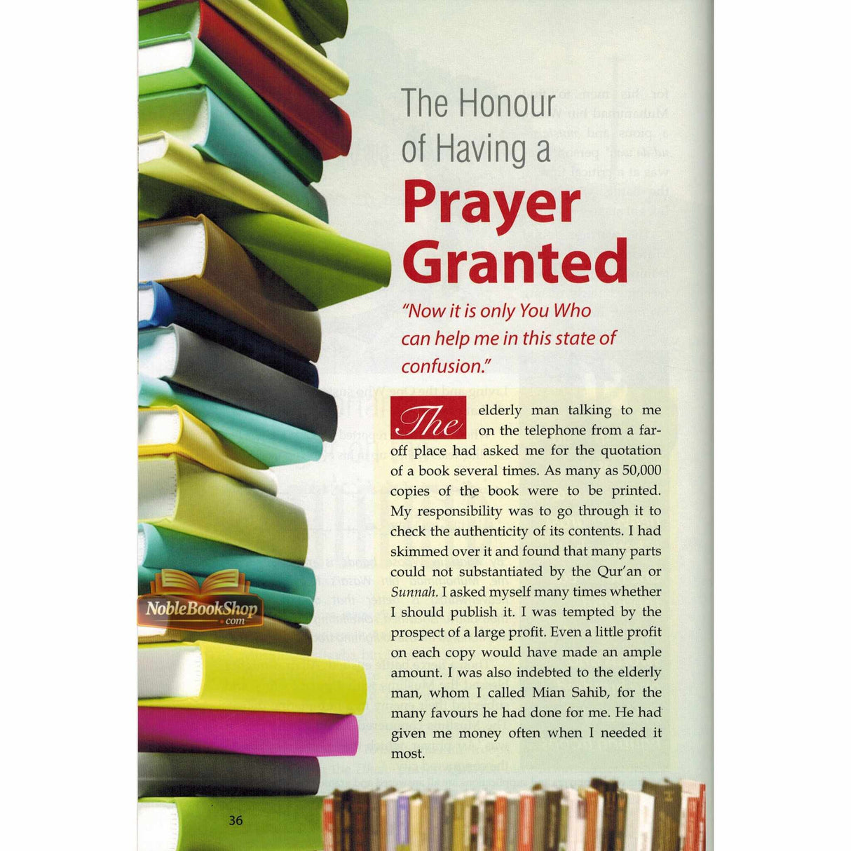 Golden Stories of Accepted Prayers