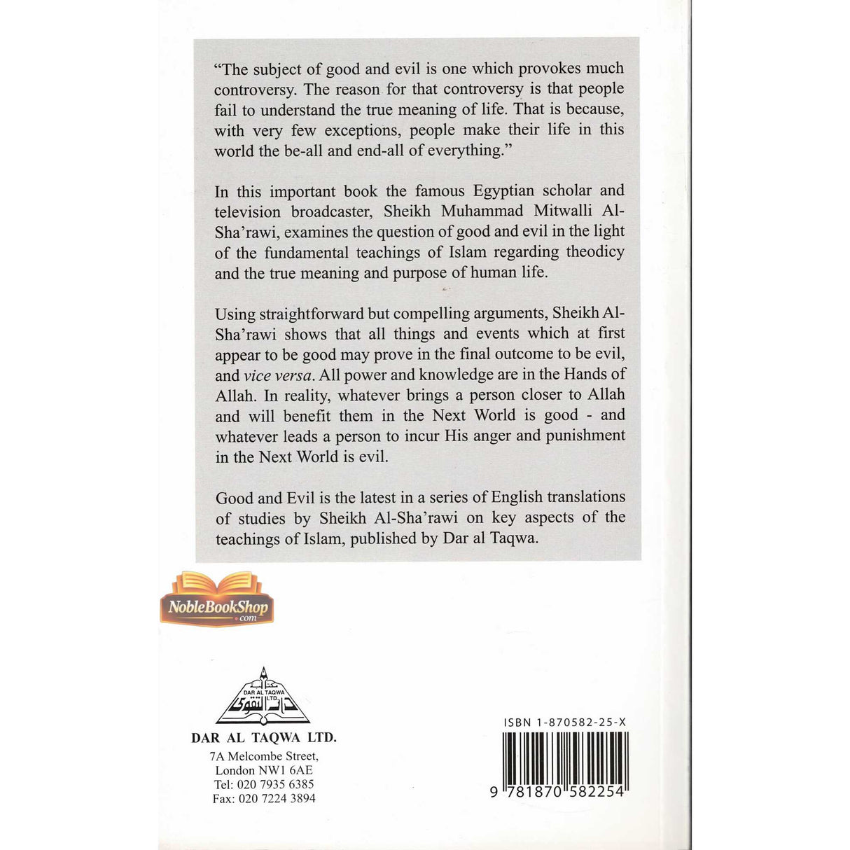 Good and Evil By Sheikh Al-Sha'rawi