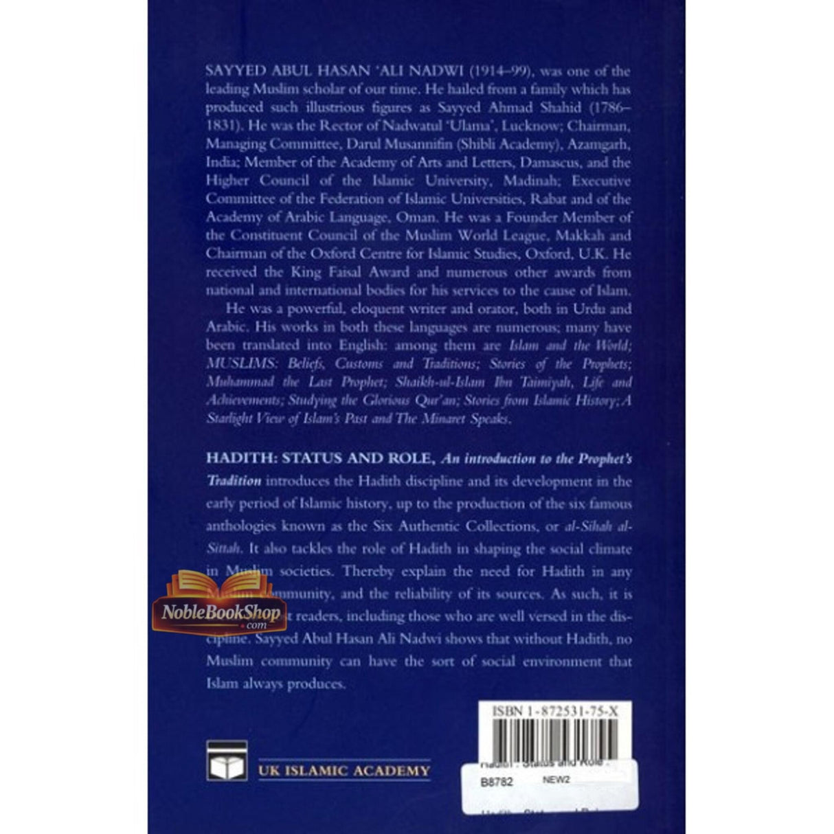 Hadith Status & Role by Syed Abul Hassan Ali AL Nadwi