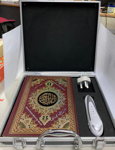 Digital Pen Reader with Tajweed Quran Black Aluminium Box (Uthmani Script) Medium Size 14x20 Digital Pen Reader with Tajweed Quran Black Aluminium Box (Uthmani Script) Medium Size 14x20