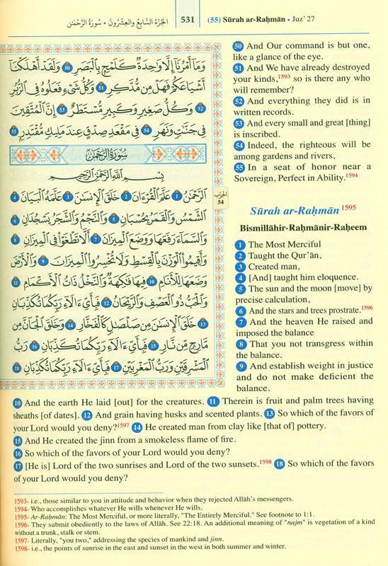 Saheeh International Quran : Arabic Text With English Meanings (24947)