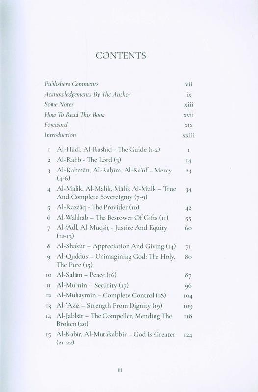 Reflecting on the names of Allah (24969)