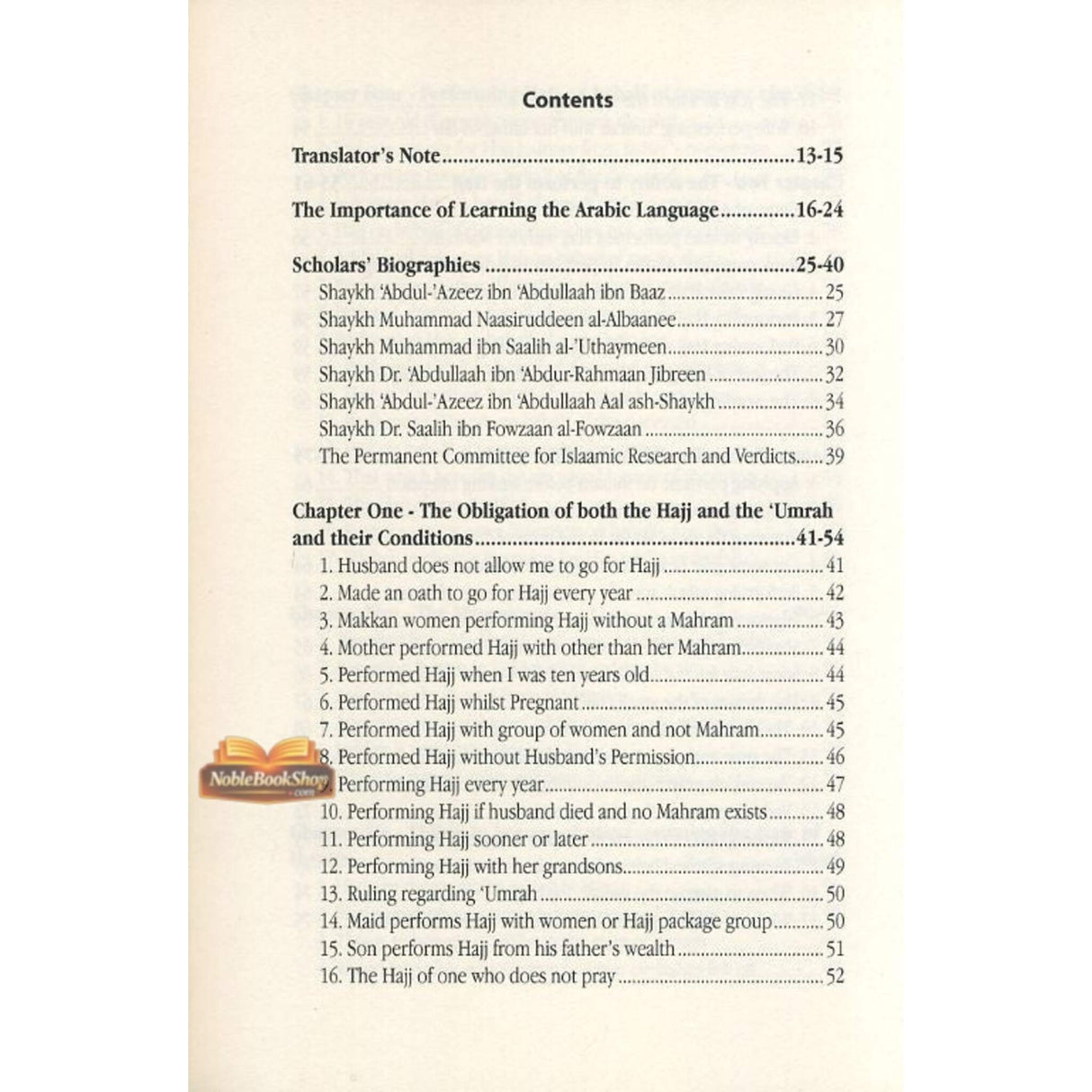 Islamic Legal Rulings Related to Hajj & Umrah : Volume One