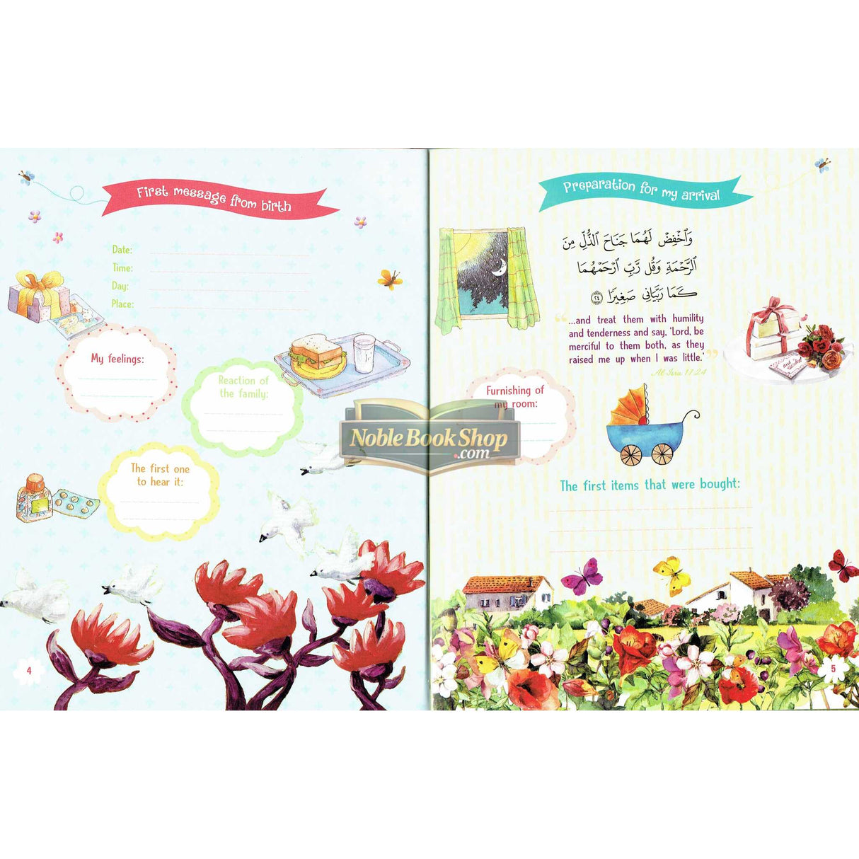 Muslim Baby Record Book ( For Girls)