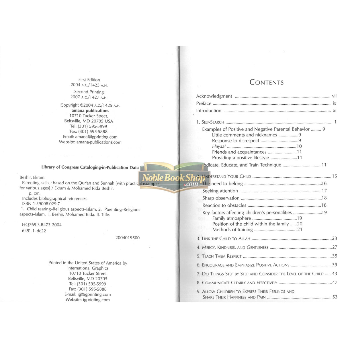 Parenting Skills : Based In The Quran And Sunnah