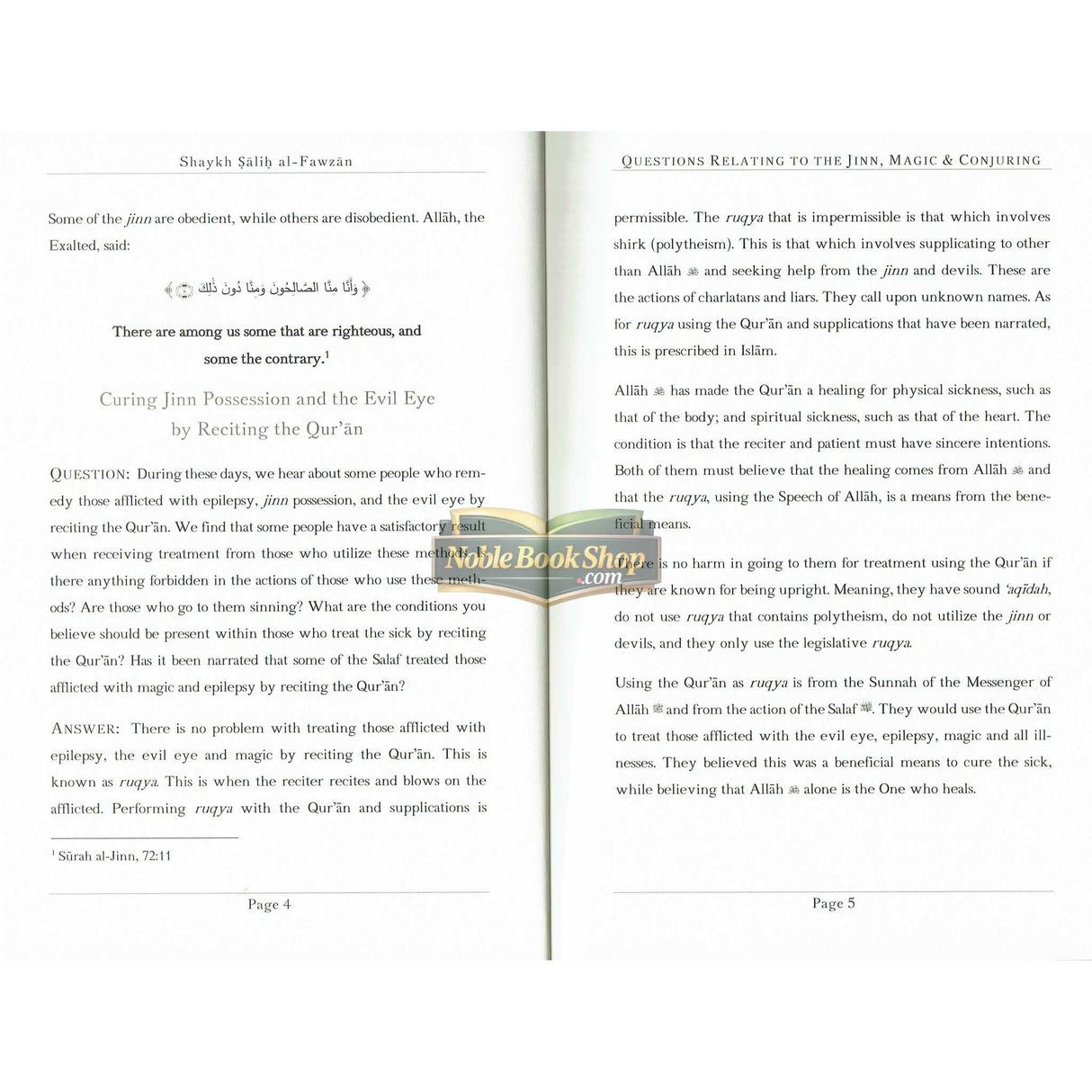 Questions Relating to the Jinn, Magic, and Conjuring