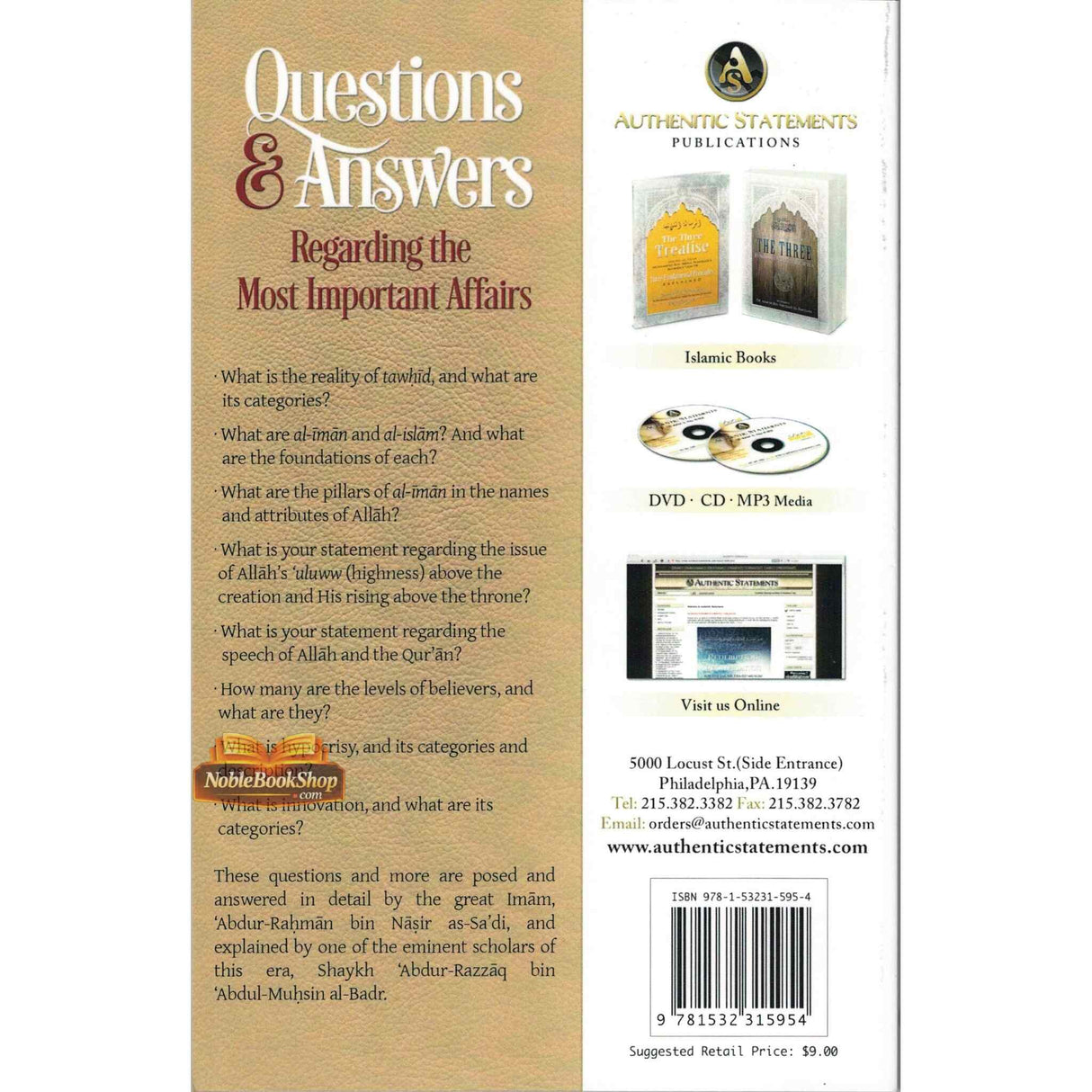 Questions & Answers Regarding The Most Important Affairs