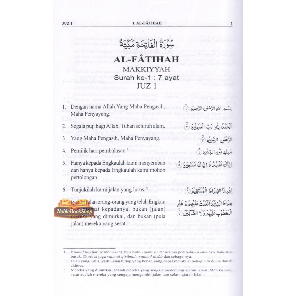 Noble Quran in Indonesian Language AL Quran Dan Terjemahnya