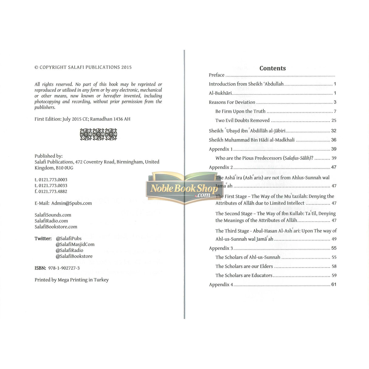 Reasons for Deviation from the Truth