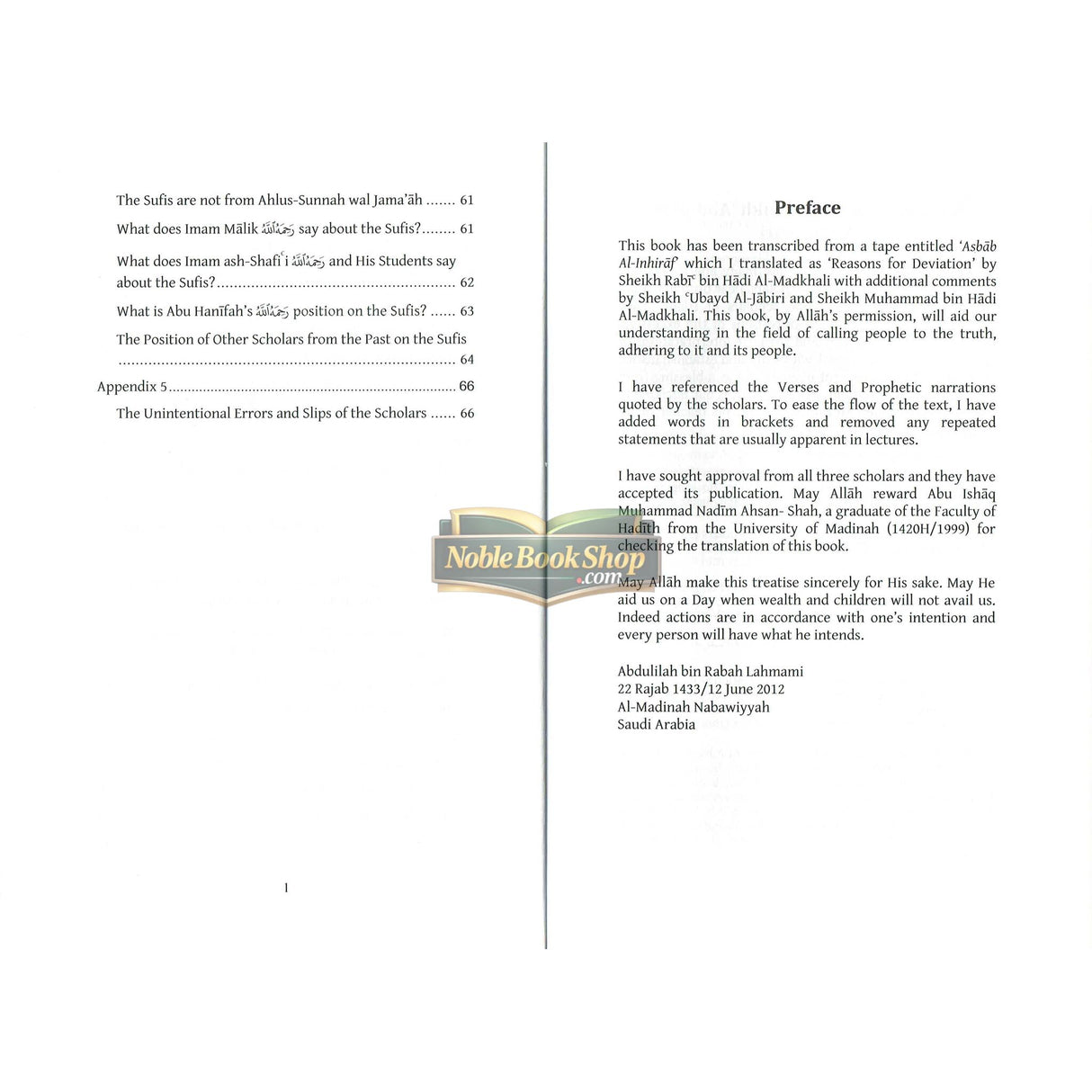 Reasons for Deviation from the Truth