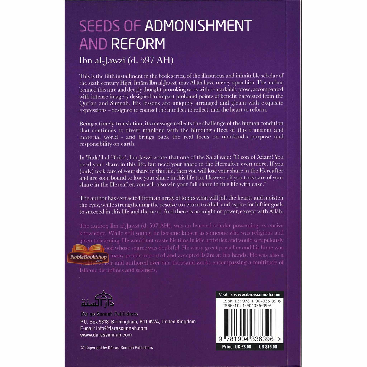 Seeds of Admonishment And Reform