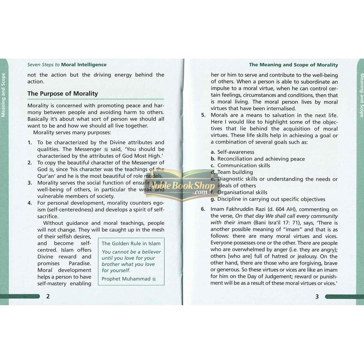 Seven Steps to Moral Intelligence(Based On Imam Ghazal’s Techings)