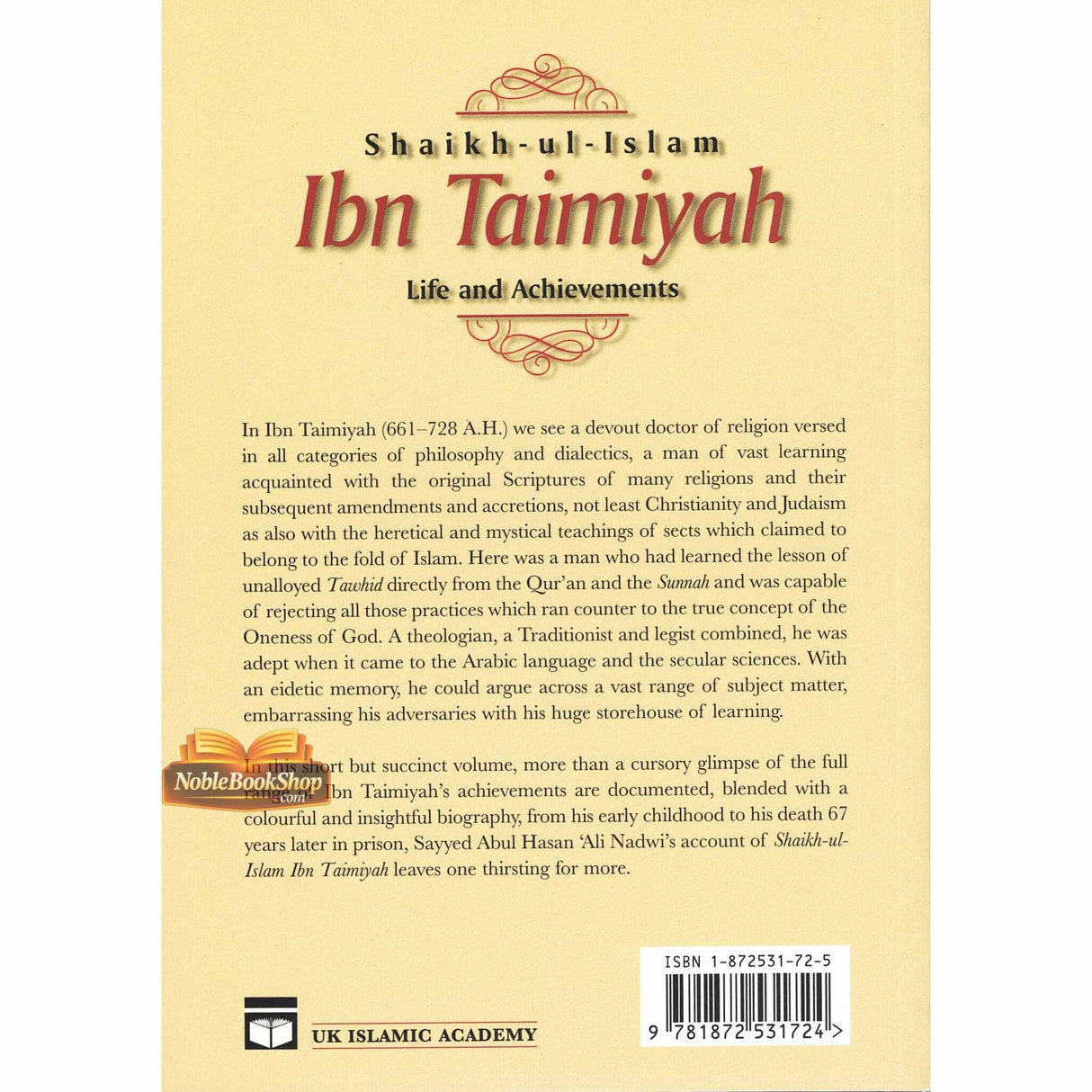 Shaikh-ul-Islam Ibn Taimiyah Life and Achievements