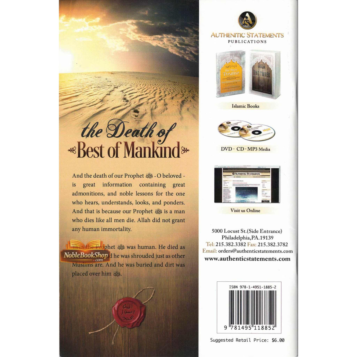 DEATH OF BEST OF MANKIND