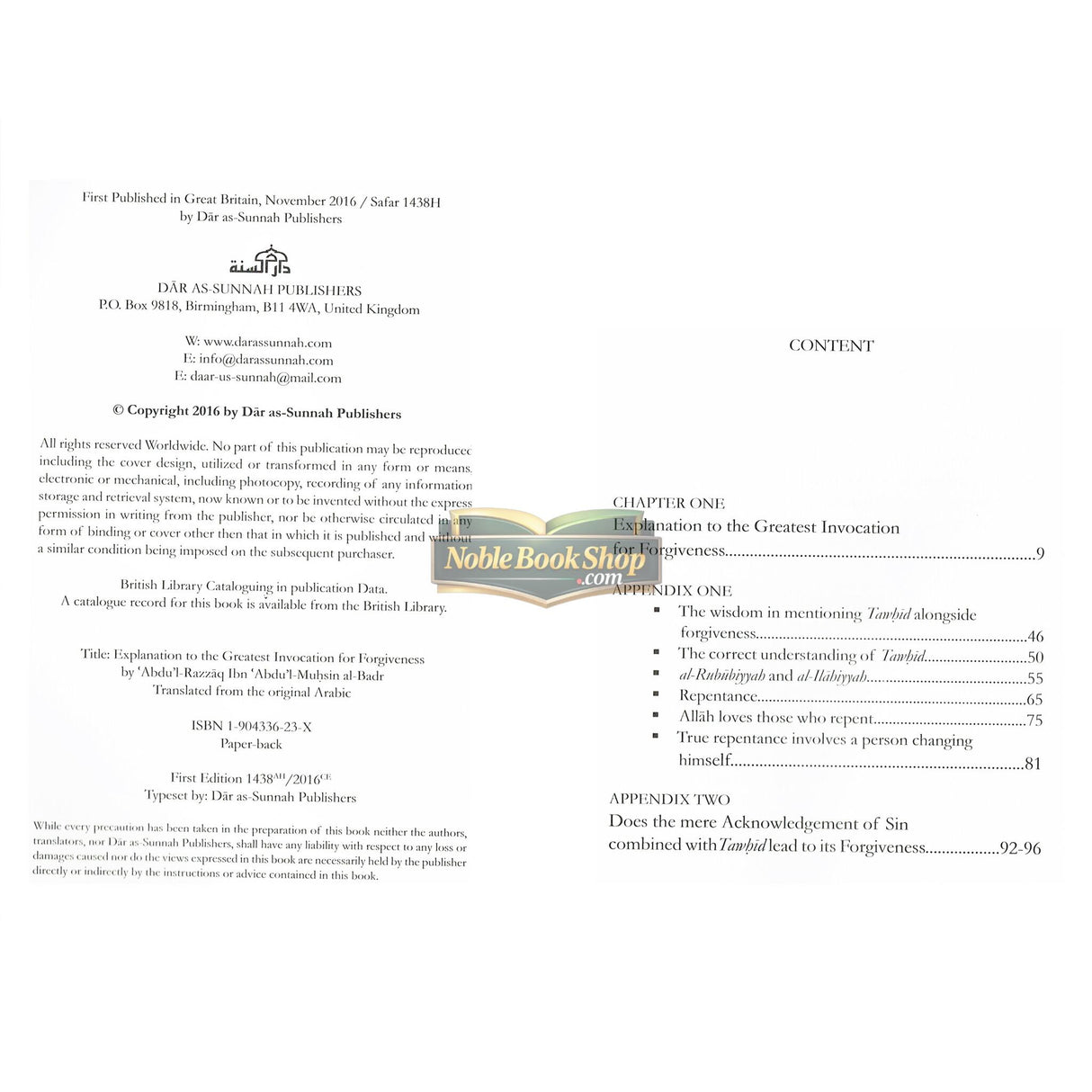 The Greatest Invocation for Forgiveness