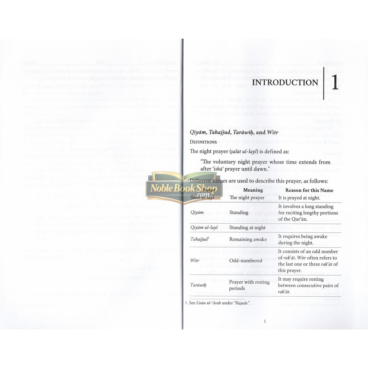 The Night Prayers - Qiyam & Tarawih