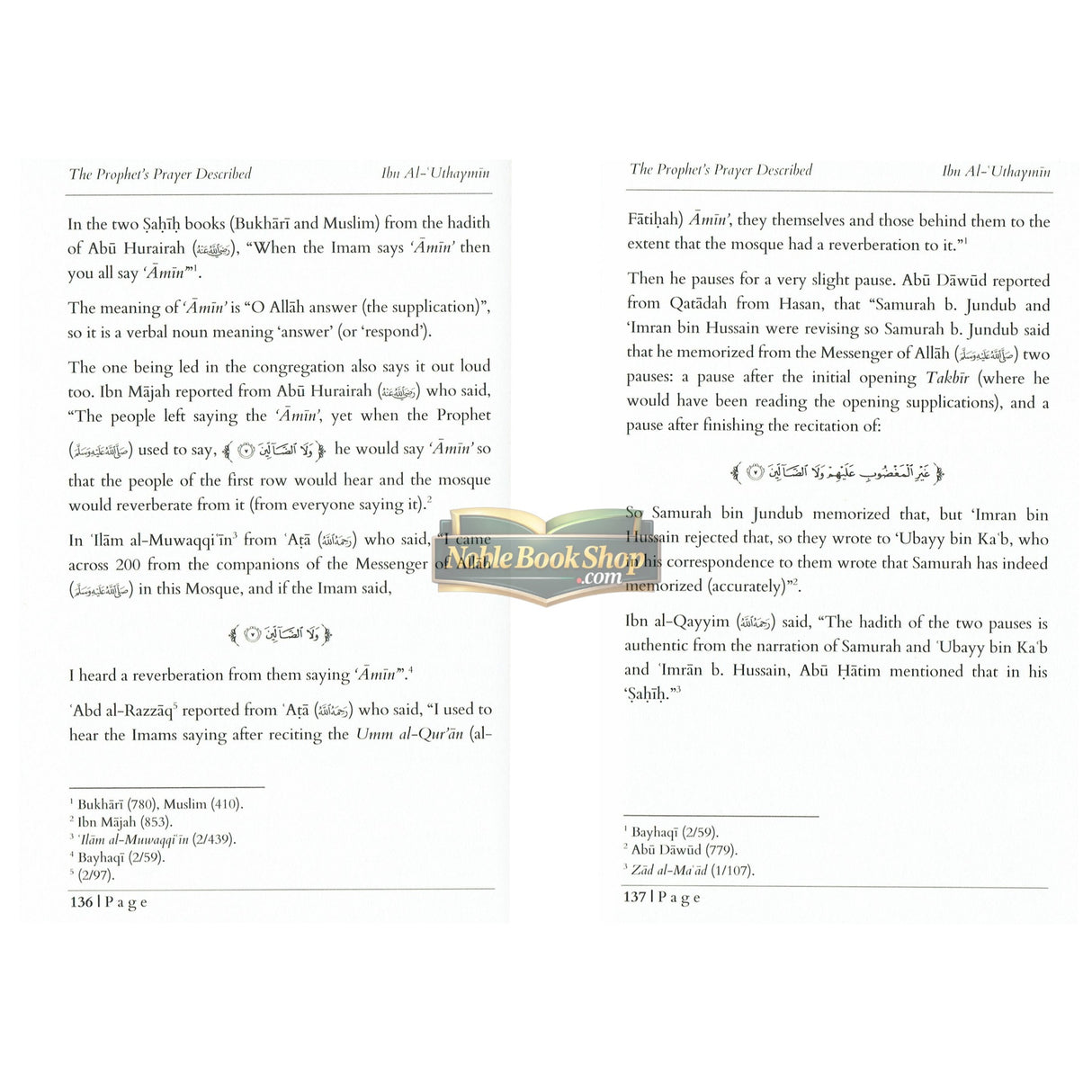 The Prophet’s Prayer Described