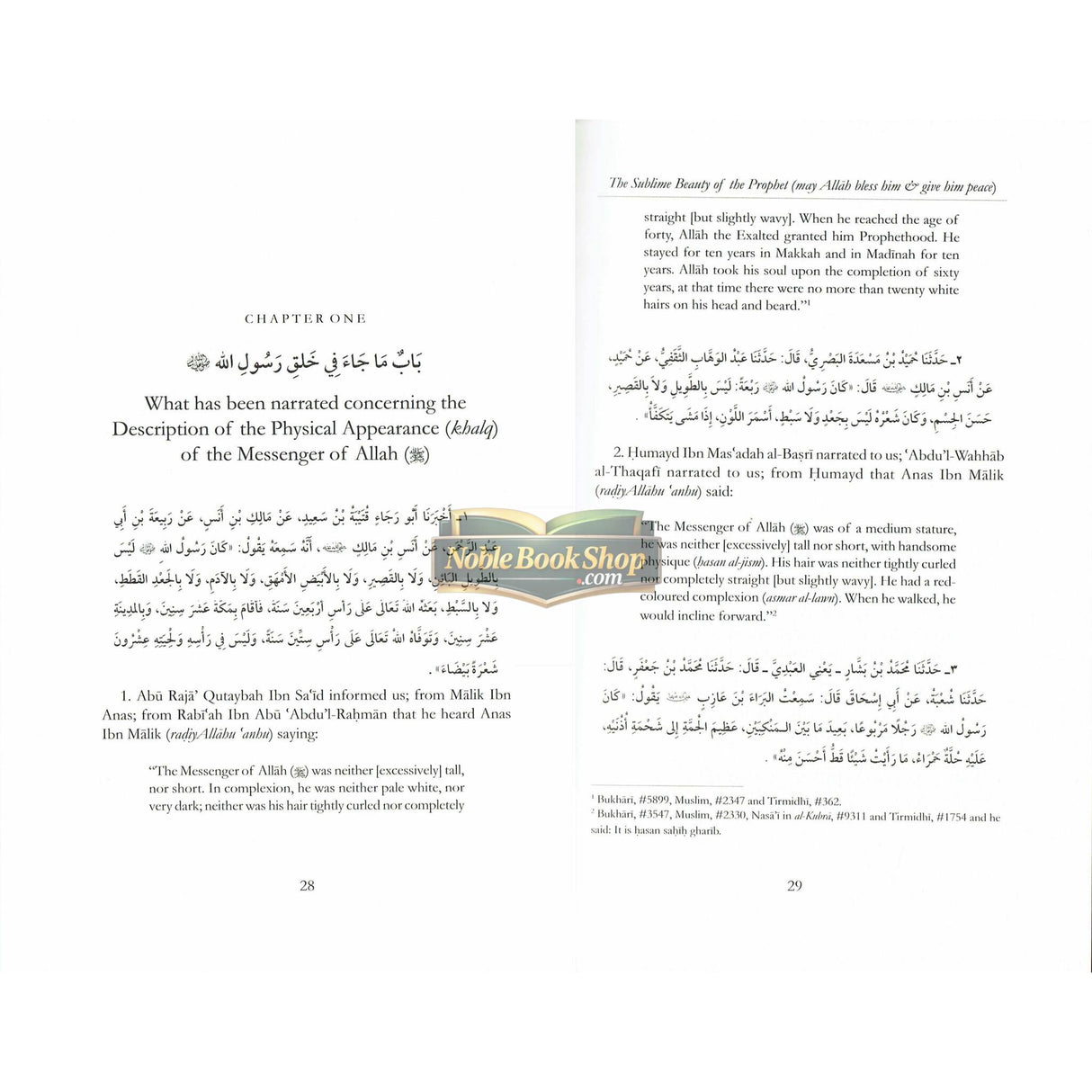 The Sublime Beauty Of The prophet :Al-shama'il Al-Muhammadiyyah