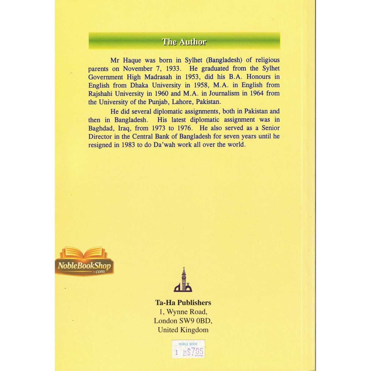 The Sublime Character Muhammad (Salla’llahu Alaihi Wasallam)