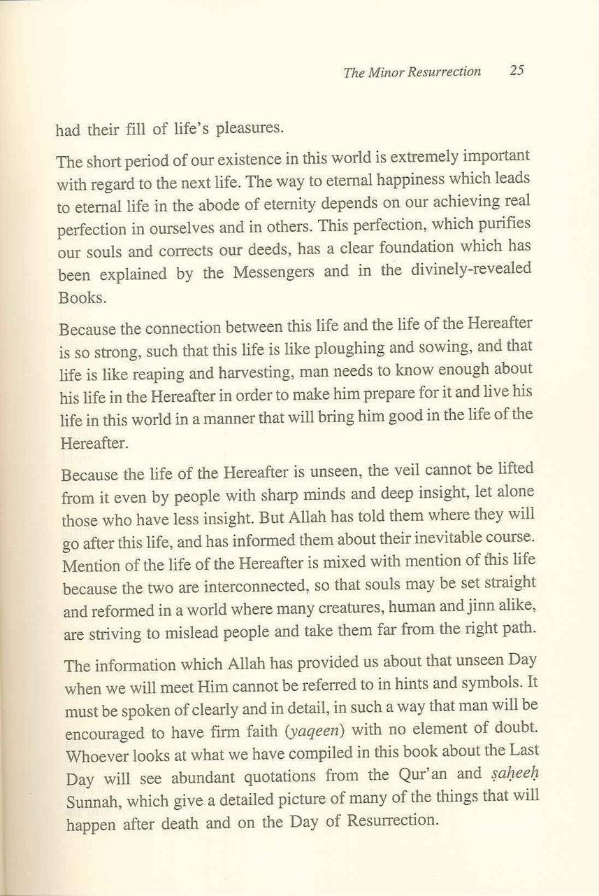 The Minor Resurrection : Islamic Creed Series 5 - NobleBookshop