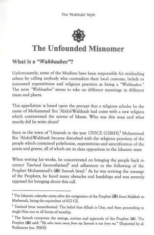 The Wahhabi Myth The Wahhabi Myth