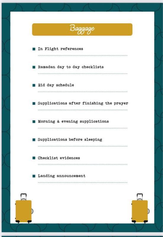 Ramadan Checklist Planner Ramadan Checklist Planner