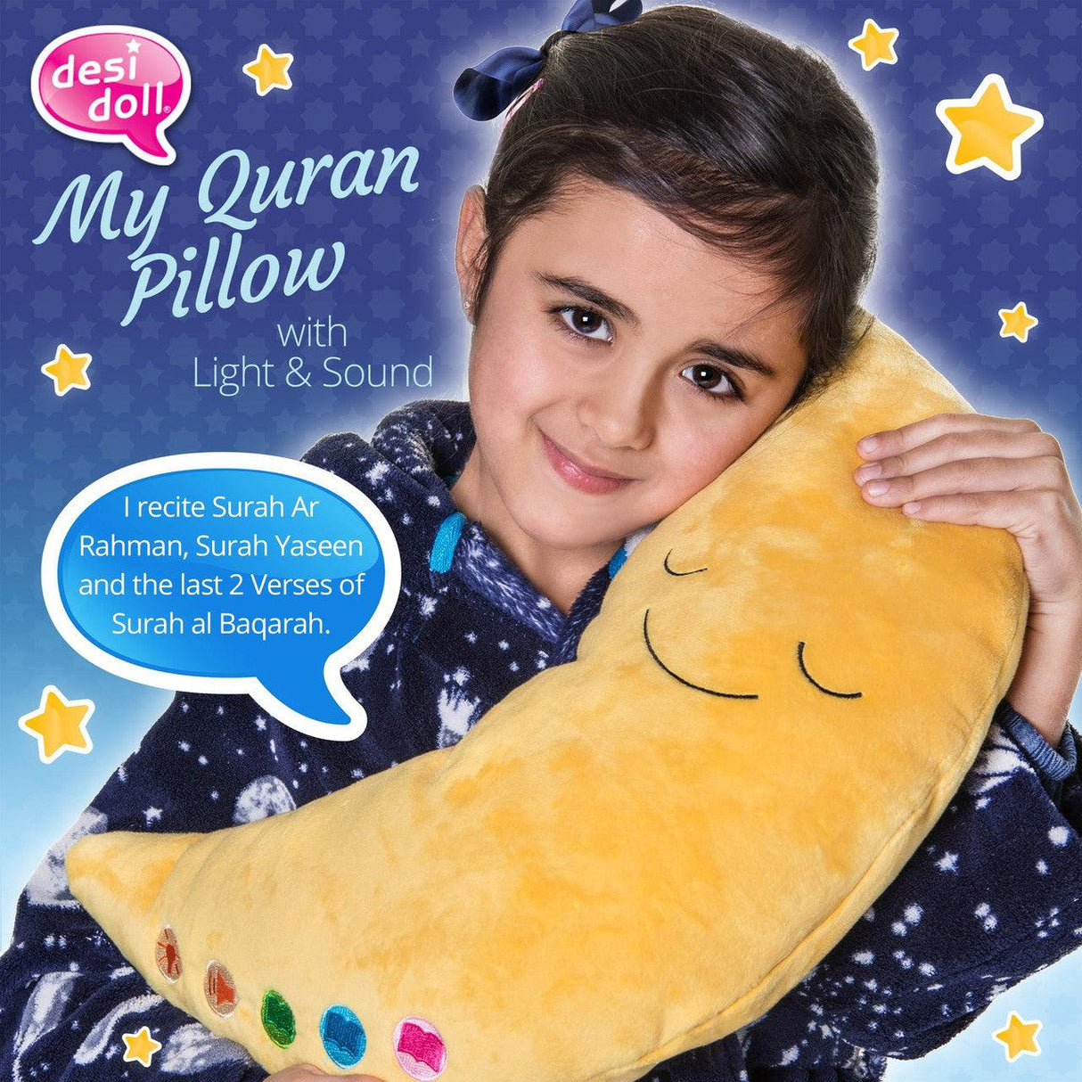 My Quran Pillow Moon with Light & Sound