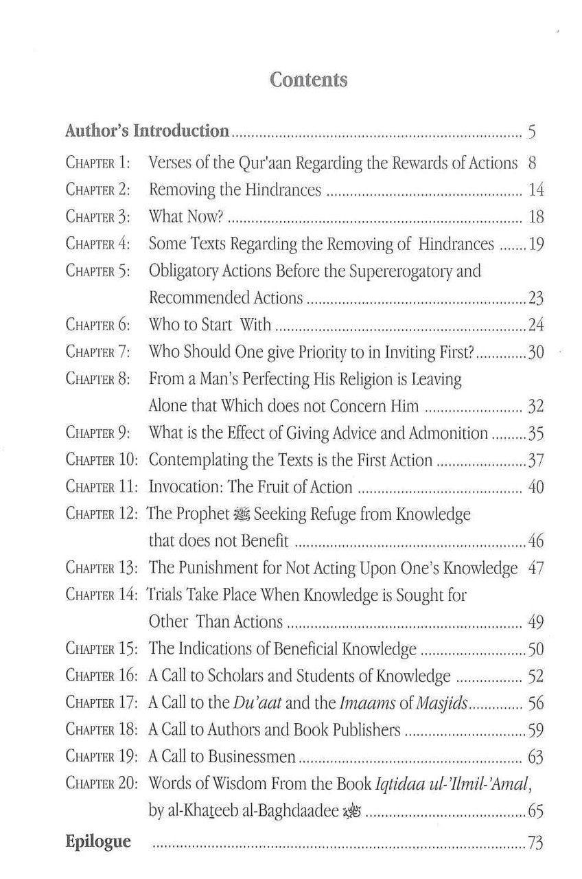 Adorning Knowledge With Actions - NobleBookshop Adorning Knowledge With Actions - NobleBookshop