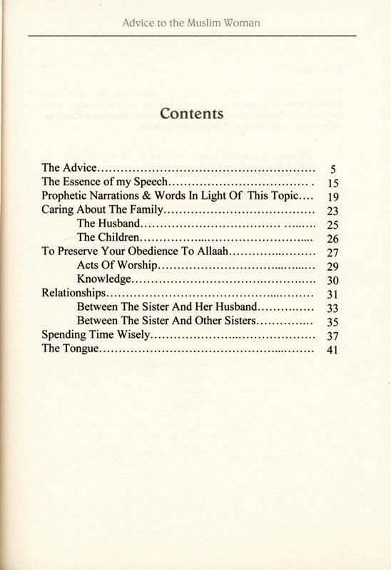 Advice to the Muslim Woman