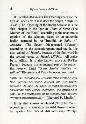 Tafseer Soorah Al Faatiha : Pocket Plus Size Tafseer Soorah Al Faatiha : Pocket Plus Size