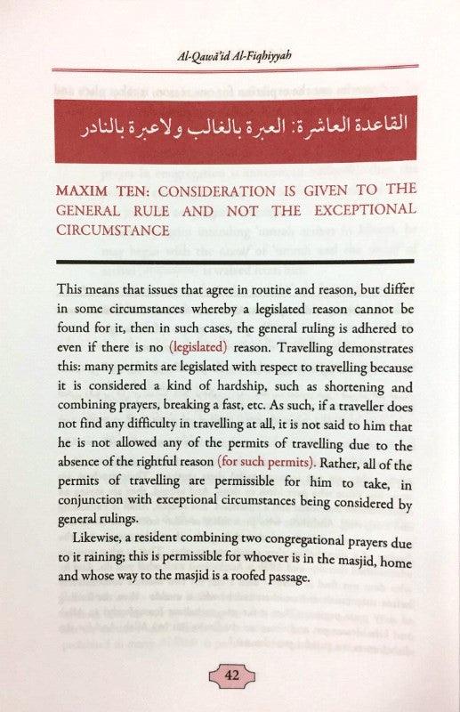 Maxims Of Fiqh (Al Qawaid Al Fiqhiyyah