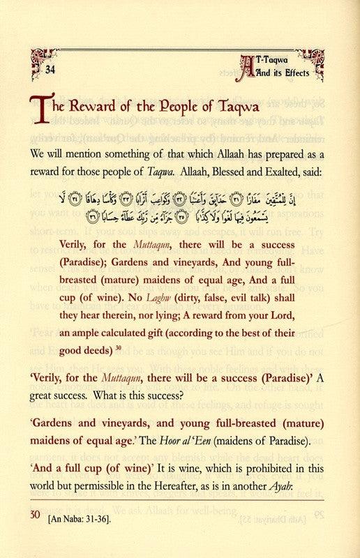 At Taqwa and Its Effects (the Characteristics of the Pious and their Recompense)