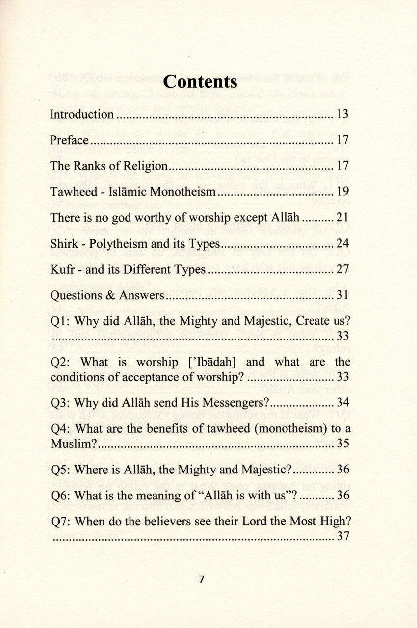 The Beneficial Summary Of The Muslim’s Creed