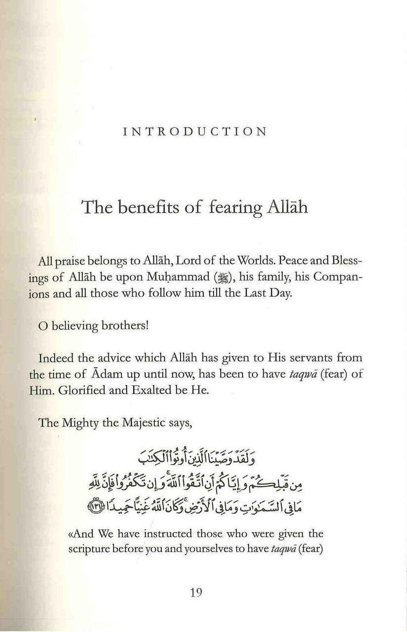 The Benefits Of Fearing Allah - NobleBookshop